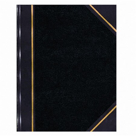 Davenport Texhide Accounting Book  BLK/BY  150 Green Pages  10-3/8 x 8-3/8 DA884389